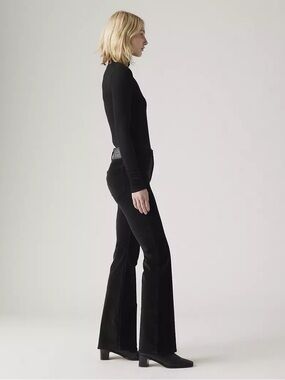 LEVI’S Women’s 726 High Rise Flare Corduroy Jeans in Black - 26